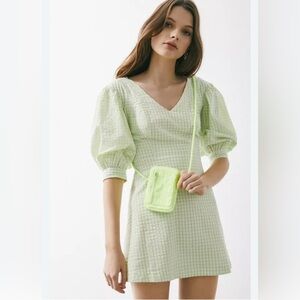 Urban Outfitters Lime Green checkered Dress